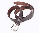 Чоловічий ремінь з натуральної шкіри під штани LD666-2 коричневий, фото 2