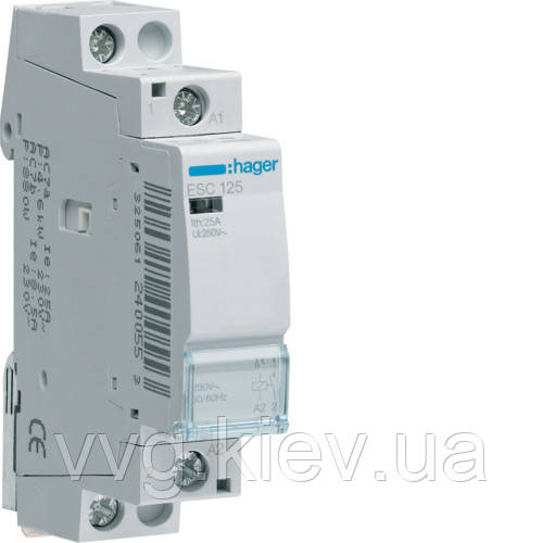 Контактор 25A, 1НО, 230В, HAGER