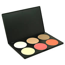 Палітра тіней і рум'ян для особи МАС 6 відтінків №2