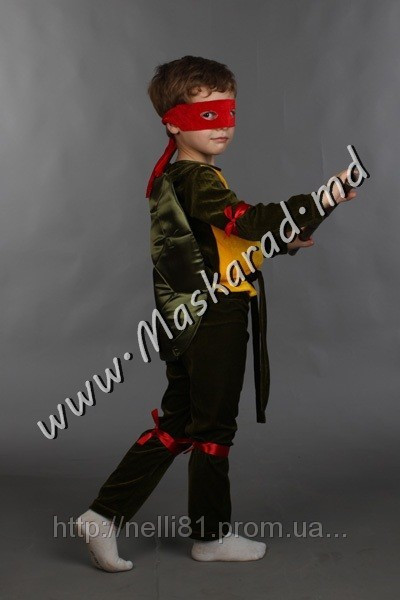 Карнавальный костюм Черепашки ниндзя (велюровый) 134 рост - фото 1 - id-p49910141