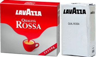 Кава мелена Lavazza Rossa 250 Gr Італія Лавацца росо