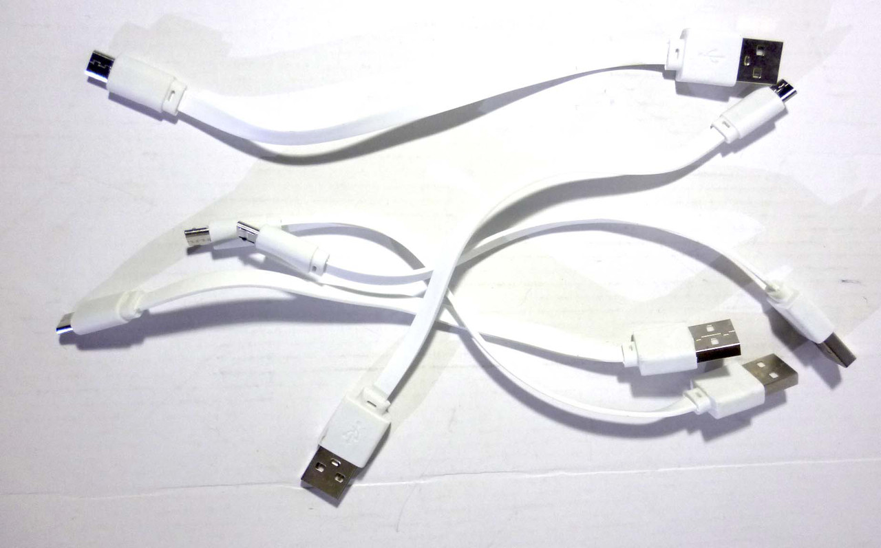 Шнур USB-MICRO USB 19 см до Powerbank, фото 1