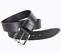 Чоловічий ремінь з натуральної шкіри під джинси LD666-17 чорний, фото 3