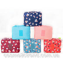 Косметичка/несесер жіноча дорожня Trevel Season Bag Floralpink 22*17*8 см, фото 2
