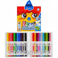 Фломастери MARCO 1630-24CB, 24 кольору