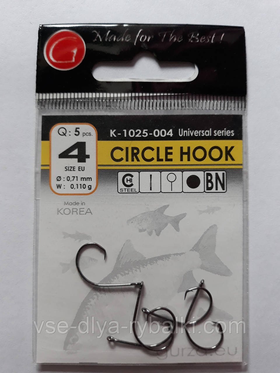 Гачки Gurza circle hook № 4, фото 1