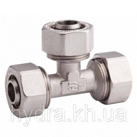 Трійник 20х16х20 обжимний SandiPlus