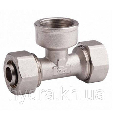 Трійник 20х1/2"Вх20 обжимний SandiPlus