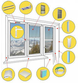 Комплектуючі для вікон і дверей