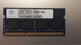 Пам'ять NANYA 8Gb So-DIMM PC3-12800S DDR3-1600 1.5 v