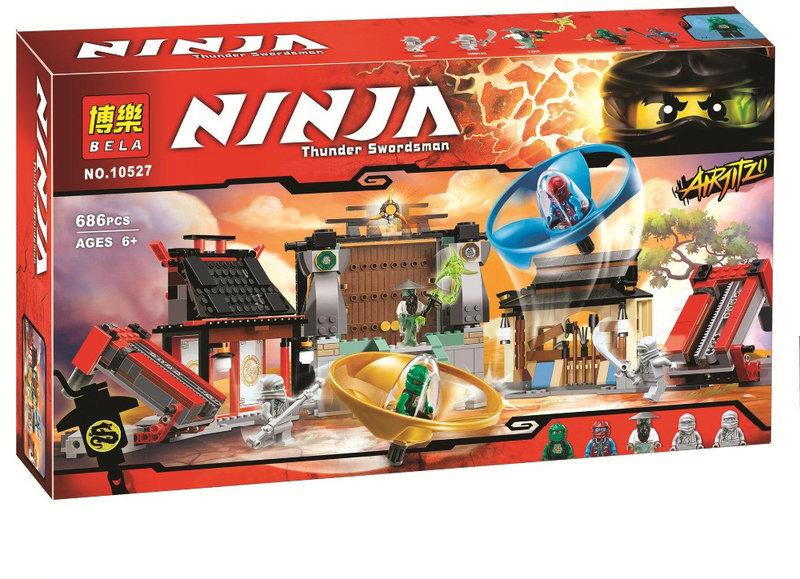 Конструктор Bela Ninja 10527 "Бойова площадка Аэроджитцу" 686 деталей.
