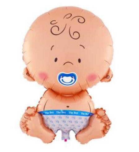Кулька повітряна без палички "Пупсик малюк ( хлопчик)" розмір: 40 * 28 см., фото 1