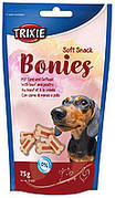 Trixie TX-31491 Soft Snack Bonies 75г-ласощі для собак зі смаком яловичини та птиці