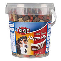 Trixie TX-31496 Soft Snack Bony Mix 500гр- смесь лакомств для собак говядина, баранина, лосось, курица