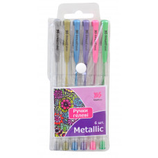 Набор ручек гелевых Yes 411704 Metallic , фото 1