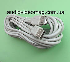 Кабель, подовжувач USB 2.0 AM-AF, довжина 3 метра