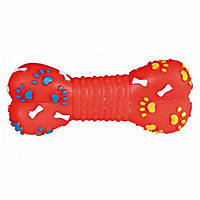 Trixie TX-3374 Кость с пищалкой 15 см-игрушка для щенков средних пород