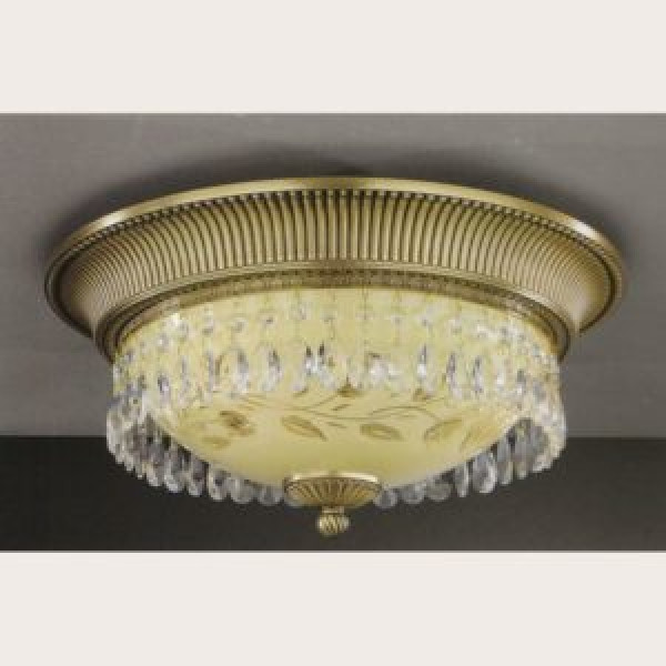 Стельовий світильник reccagni angelo pl 6306/3, золото, кришталь