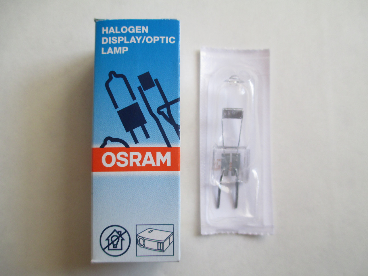 Лампа галогенна капсульна OSRAM 64655 HLX 250 W 24V G6,35 E EHJ 50 год.