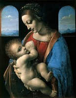 Набір алмазного живопису (квадратні, повна) Мадон із немовлям