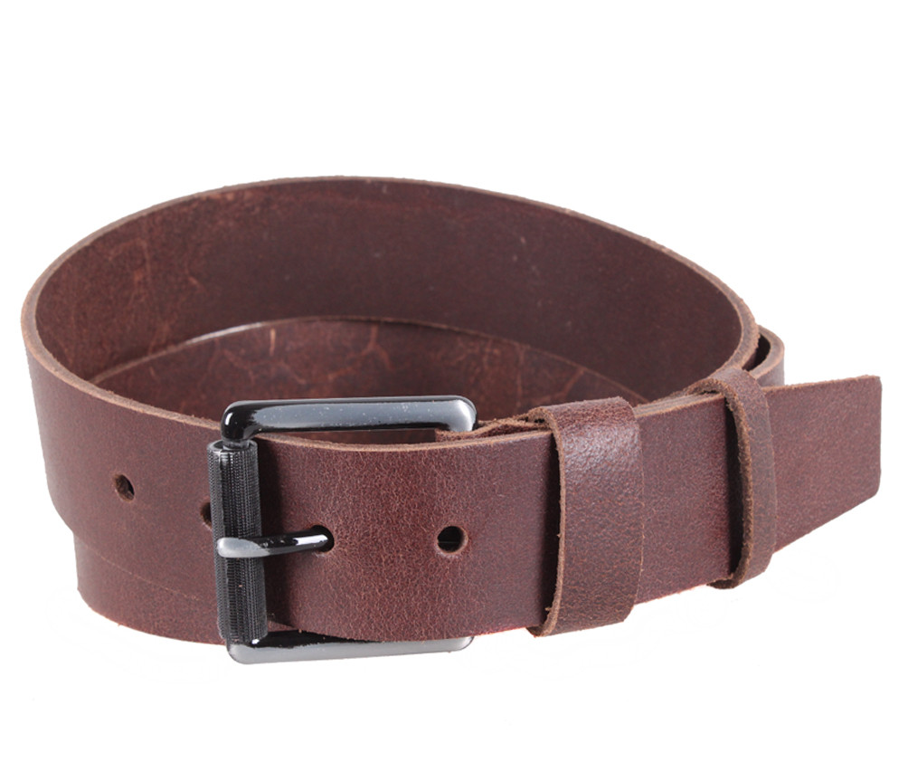 Чоловічий ремінь з натуральної шкіри під джинси SP999-27 коричневий, фото 1