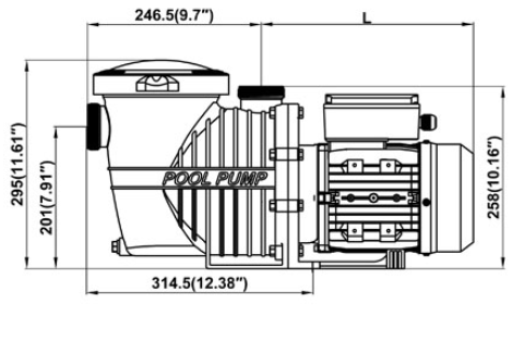 розміри насоса Bridge BC2543