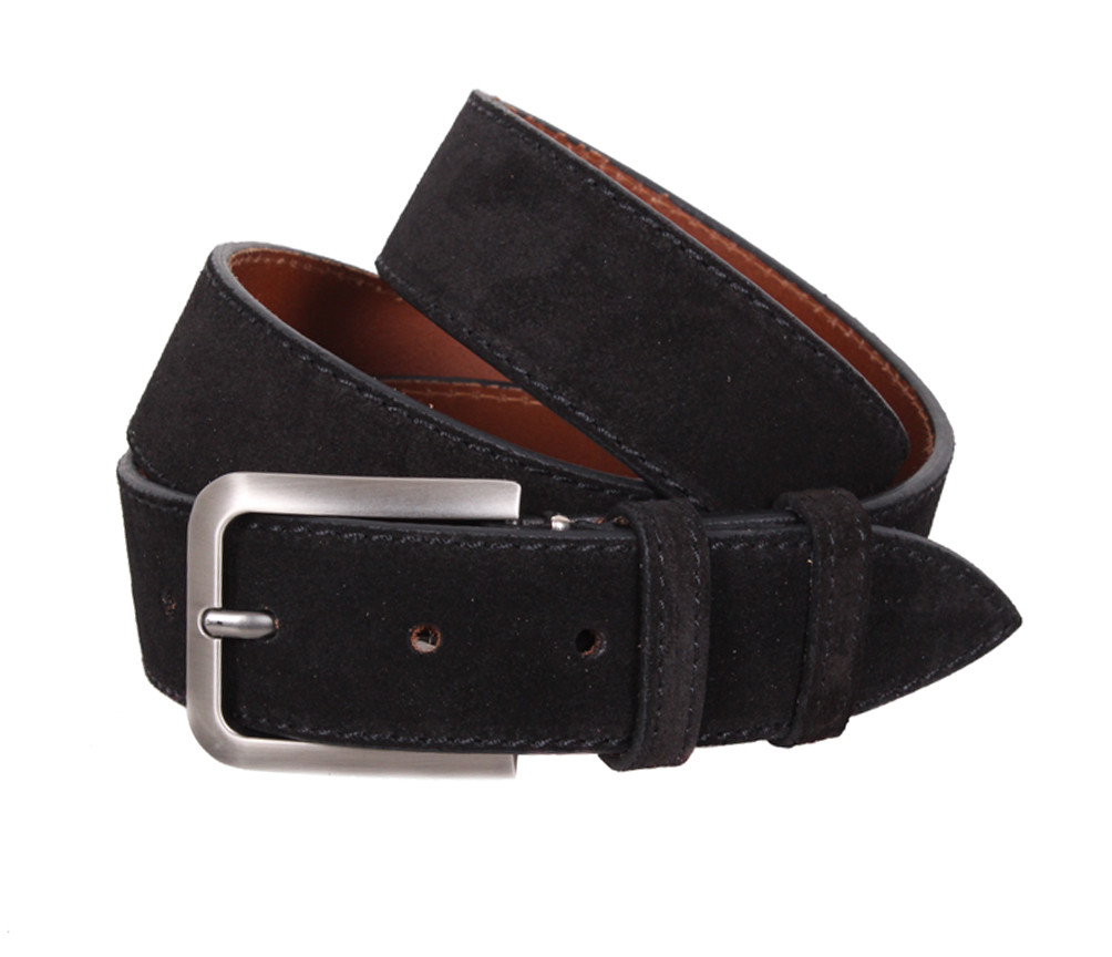 Чоловічий ремінь з натуральної шкіри під джинси Z63-3 Чорний, фото 1
