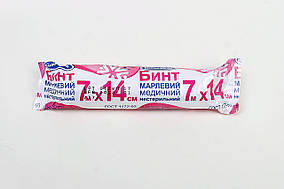 Бинт марлевий медичний нестерильний 7м*14см "Білосніжка"