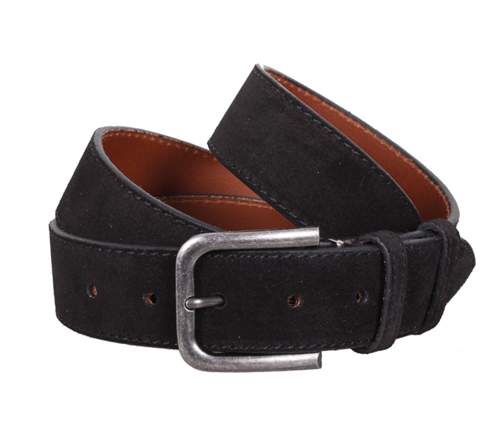 Чоловічий ремінь з натуральної шкіри під джинси Z63-6 Чорний, фото 1