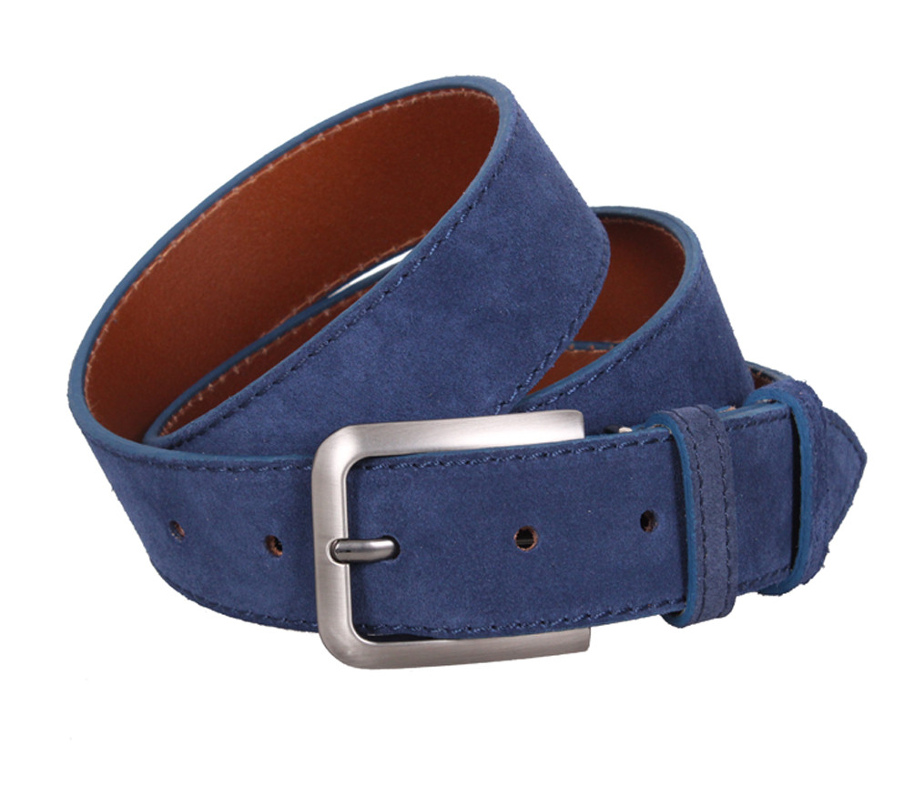 Чоловічий ремінь з натуральної шкіри під джинси Z63-9 Синій, фото 1