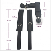 Наручники з кляпом BD Bondage кляп з наручниками, фото 3