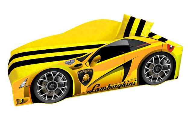 Ліжко дитяче машина серії Elit Е-3 Lamborghini yellow