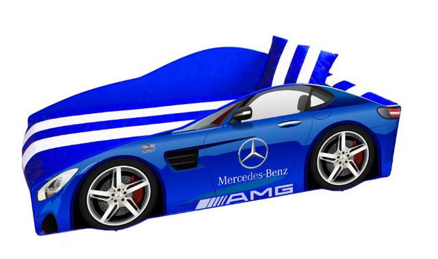Ліжко дитяче машина серії Elit Е-4 Mercedes blue