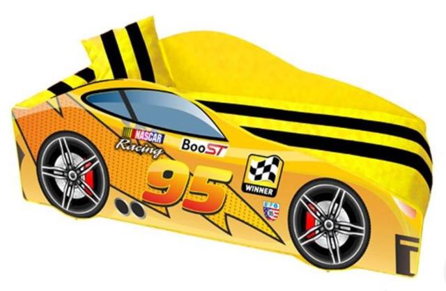 Ліжко дитяче машина серії Elit Е-5 MC yellow