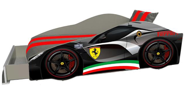 Ліжко дитяче машина серії Elit Е-2 Ferrari gray (фото 3)