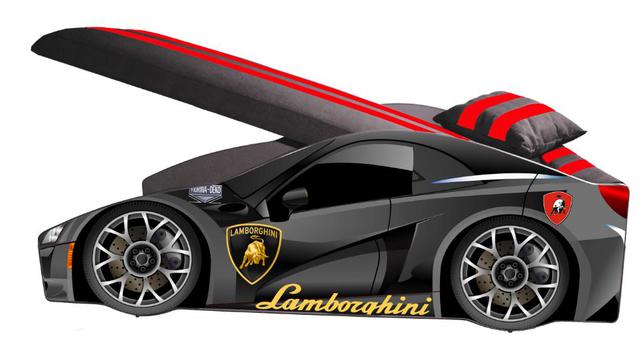 Ліжко дитяче машина серії Elit Е-3 Lamborghini gray (фото 2)