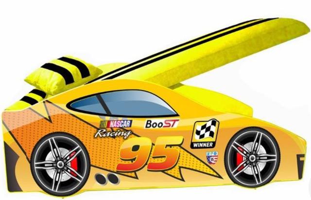 Ліжко дитяче машина серії Elit Е-5 MC yellow (фото 2)