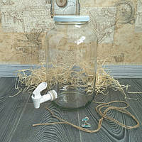 Лимонадниця (Діспенсер для лимонаду) 4 л. (білий кран і біла кришка)