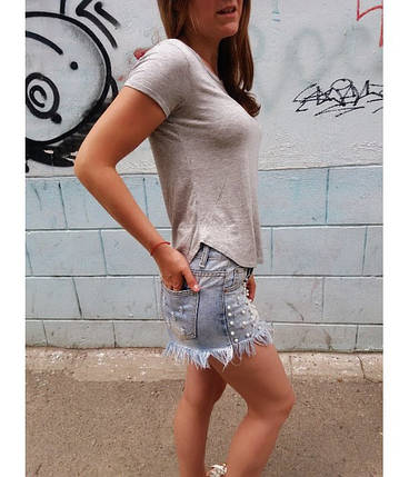 Футболка жіноча, чорний кіт WET SEAL, фото 2