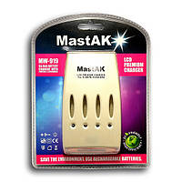 Зарядний пристрій MastAK MW-919 (1/4, AA800mAh,AAA400mAh)