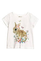 Красивая футболка для девочки H&M, 4-6 лет! Англия!