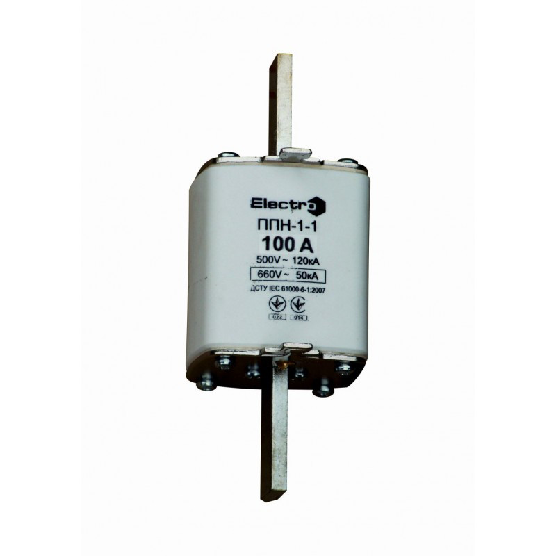 Плавка вставка запобіжника ППН-1-1, габарит 1, 80А, Electro