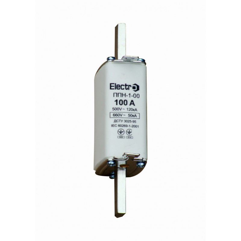 Плавка вставка запобіжника ППН-1-00, габарит 00, 160А, Electro