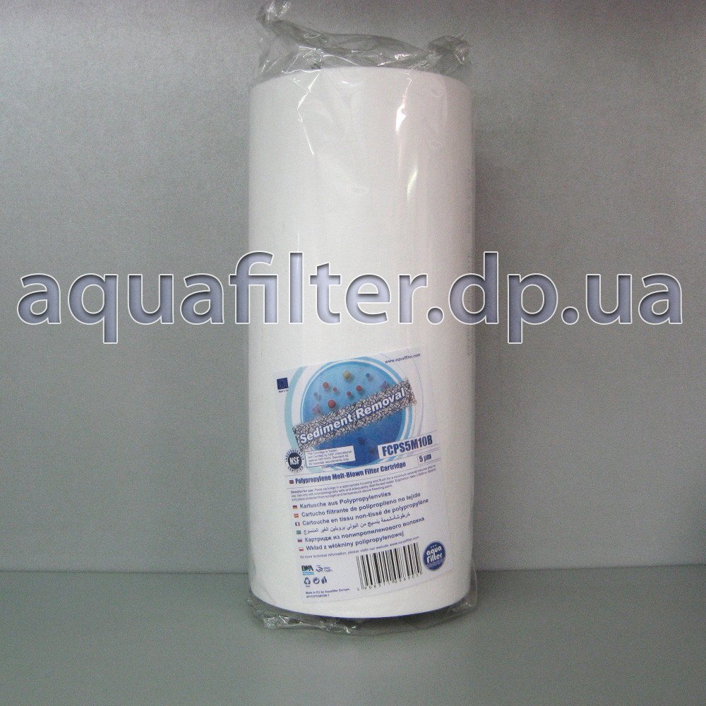 Картридж поліпропіленовий Aquafilter FCPS5M10B 5 мкм 10 Big Blue 10BB