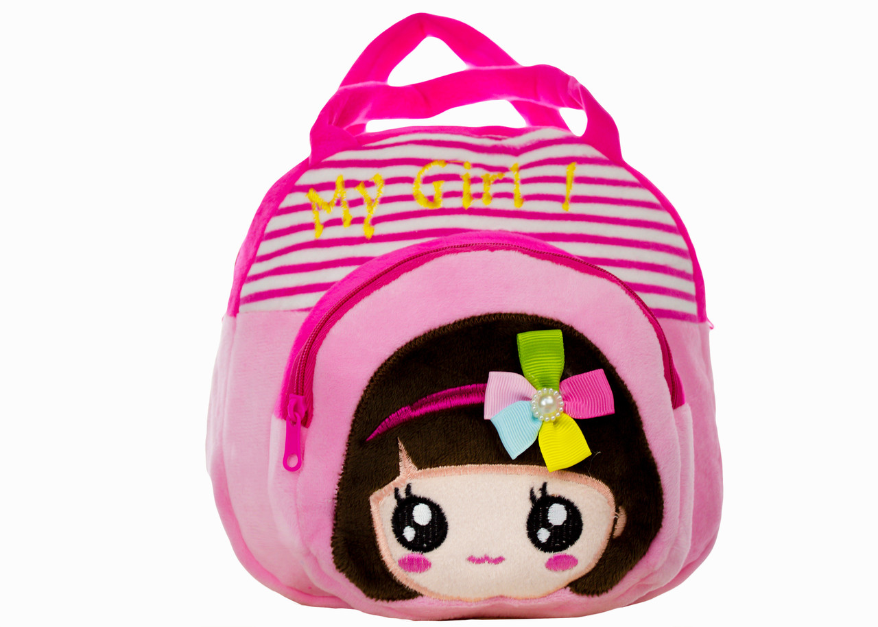 Дитяча сумочка KB-489-9L дівчинка з обручем світло-рожева