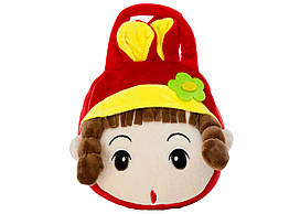 Дитяча сумочка KB-488-8 дівчинка з кісками червона