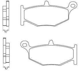 Органічні гальмівні колодки для мотоциклів Suzuki FT 3131