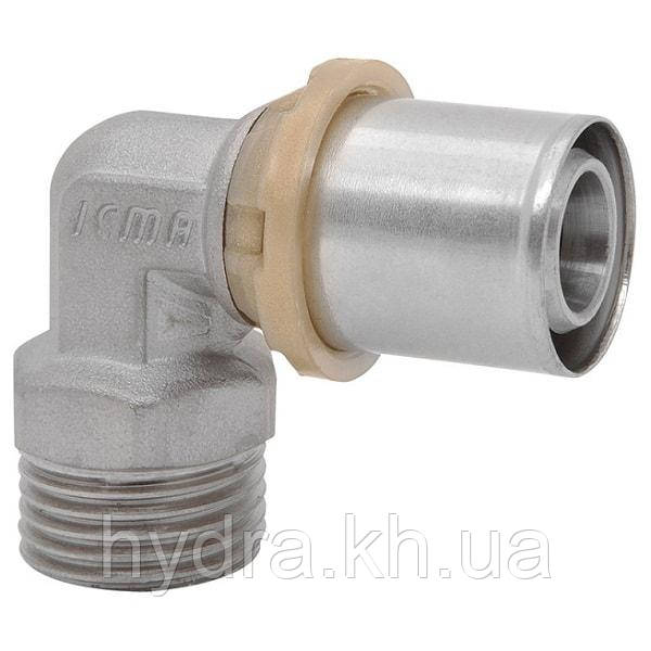 Коліно прес 20x3/4" зовнішня різь ICMA (Арт.404)