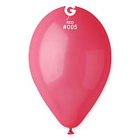 Воздушные шары пастель красный 10" (25 см) Gemar