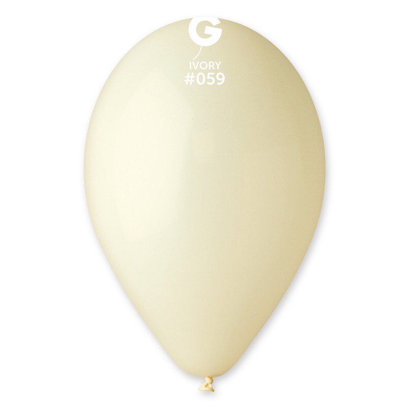 Повітряна куля пастель айворі 12" (30 см) Gemar